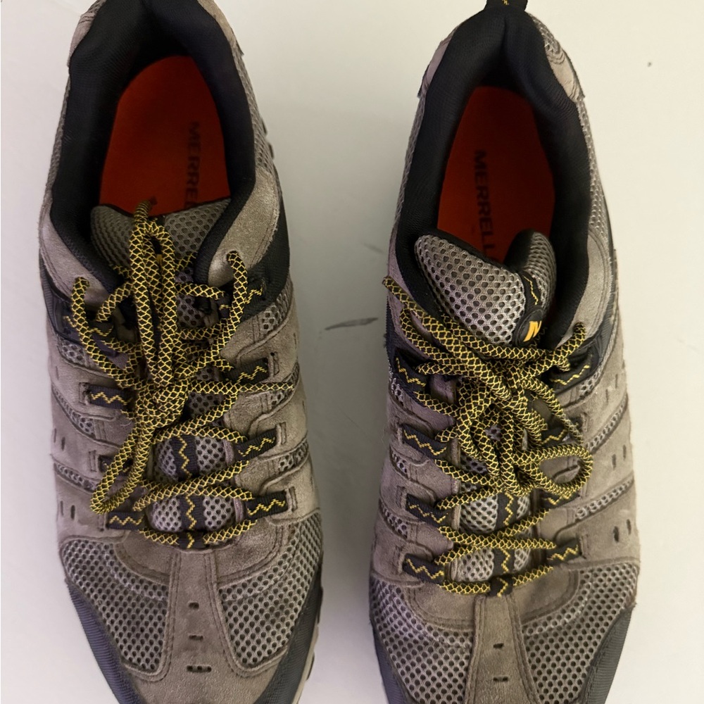 Merrell Gray and Black Athletic Trail Shoes